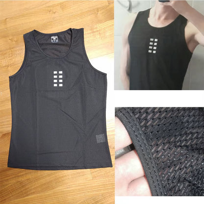 Ultra-Thin Cycling Vest Base Layer Sleeveless Jerseys Bike Mesh Breathable Shirts Compression Sports Bicycle Undershirts